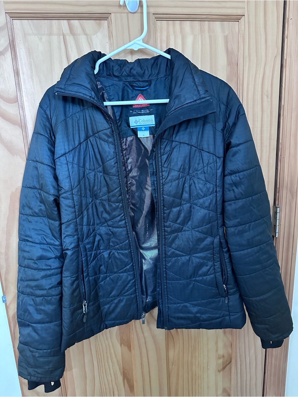 Columbia Women's Black Quilted Lightweight Puffer Jacket Size Medium